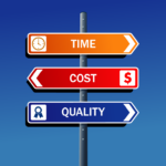 time cost quality sign