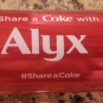 alyx on share a coke can