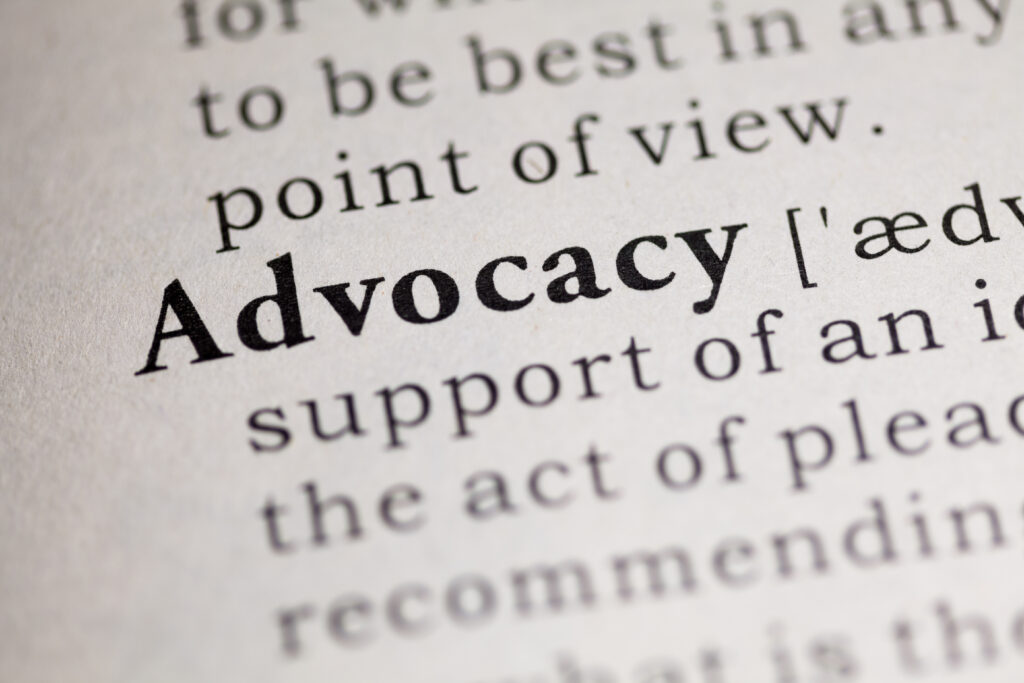 Fake Dictionary, Dictionary definition of the word Advocacy.